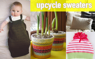 upcycle old sweaters